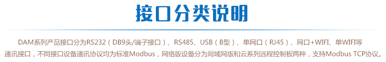 DAM1000AI-YD 模拟量采集模块接口分类