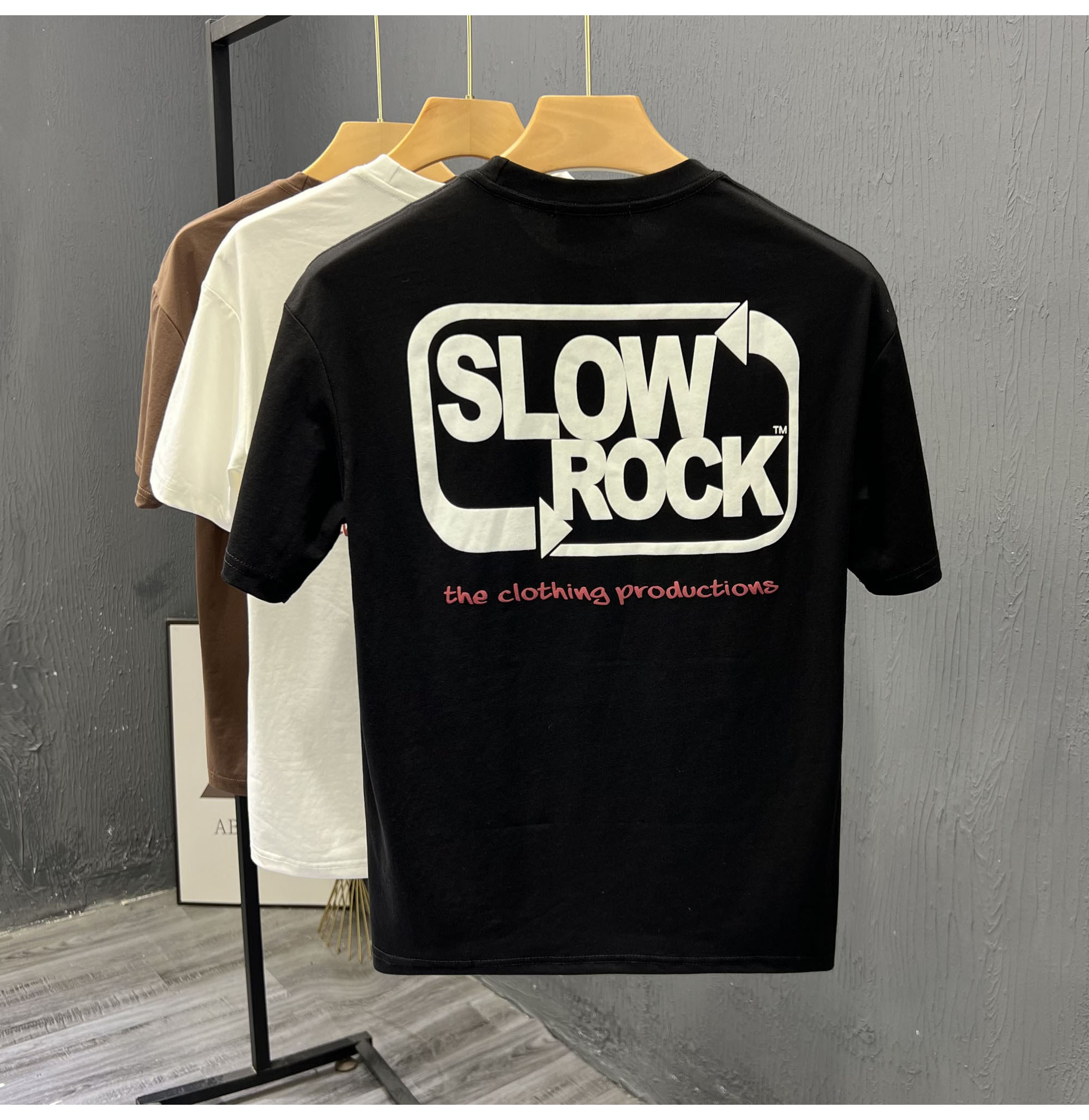 Summer pure cotton short for men's 2023 new letter print versatile casual half sleeved round neck T-shirt_voghion.com