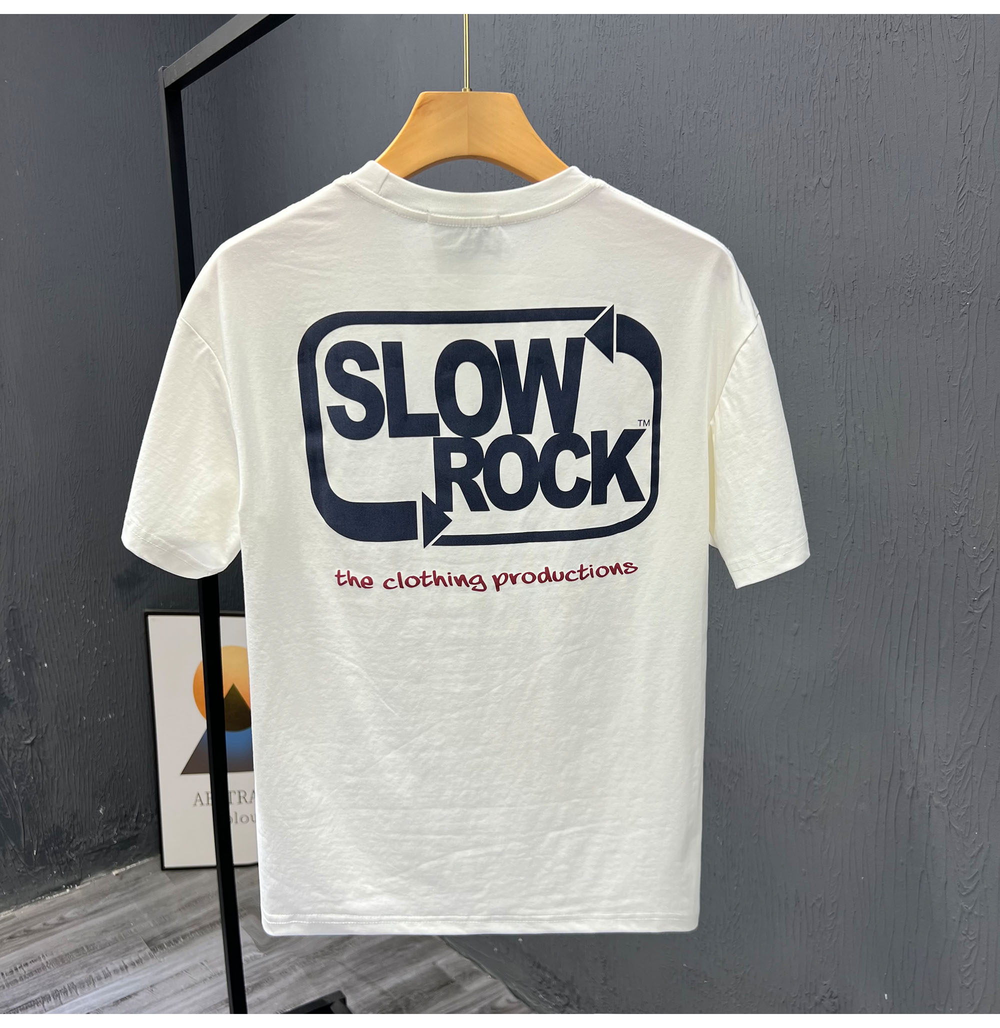 Summer pure cotton short for men's 2023 new letter print versatile casual half sleeved round neck T-shirt_voghion.com