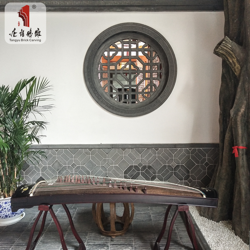 Tang 80cm panel hollow ancient brick brick carved ancient relief wall decorated background photo wall