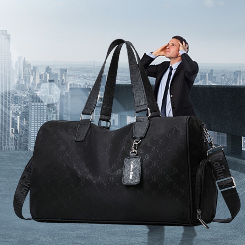 Cailunkuni Travel Bag Men's Short-Distance Business Trip Handbag Large-Capacity Luggage Bag Sports Lightweight Fitness Bag Women Cailunkuni Travel Bag Men's Short-Distance Business Trip Handbag Large-Capacity Luggage Bag Sports Lightweight Fitness Bag Women