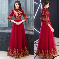 Бордовый, длинный