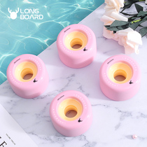 Macaron skateboard wheel accessories Professional road brush street long board Dance board Frosted wear-resistant flat flower wheel Candy color wheel