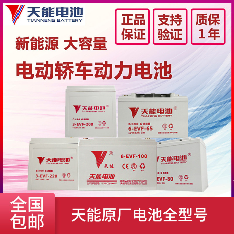 Tianjin New Energy Battery Electric Vehicle Washing Machine Lead Acid Battery 60v100ah6v200ah12v120amp