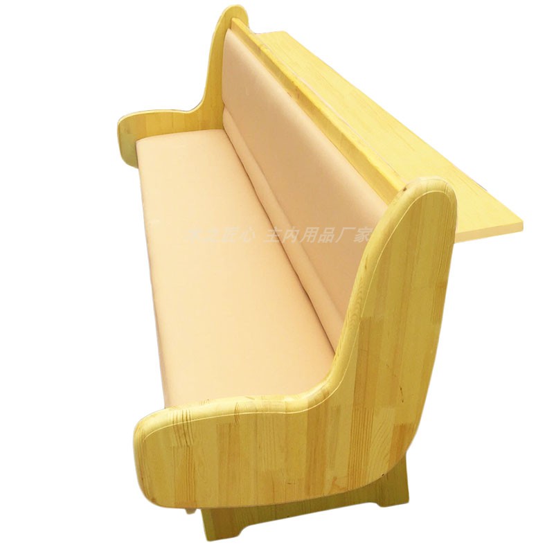 New Korean version Korea Church Church Church Soft Bag Solid Wood Sofa Benches Benches Benches Benches Bench 4 persons 5 persons seats