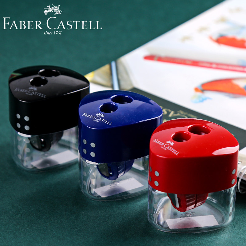 Germany Huibaijia pencil sharpener single hole double hole creative stationery pencil planer pencil sharpener Primary school school supplies pen sharpener Art students special sketch pen sharpener pencil sharpener small portable