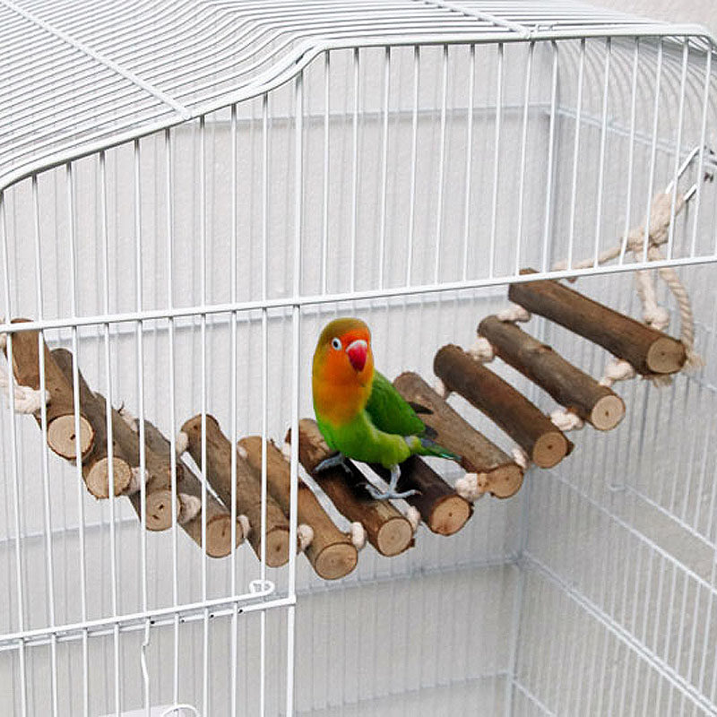 Yuedi fun new parrot bird toy parrot hammock ladder wooden toy T8034 T8044 T8088