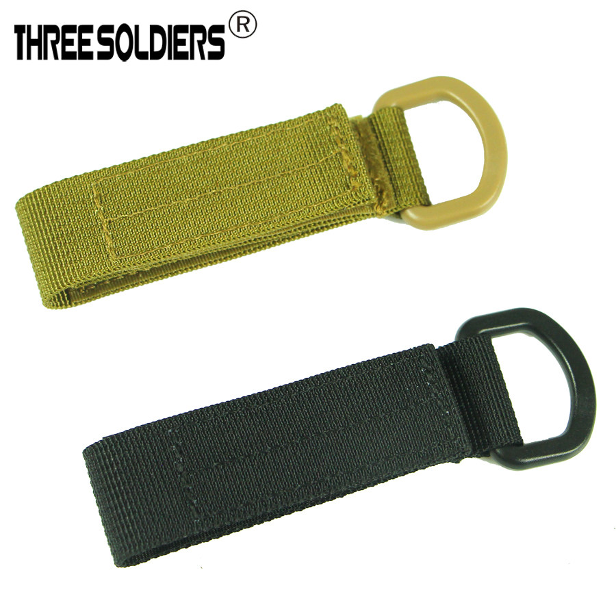 Tactical shoulder bag MOLLE key buckle multifunction decorative hanging buckle belt added with hanging buckle