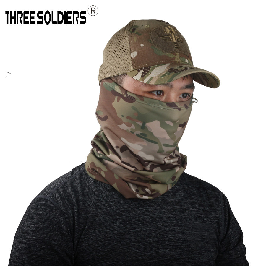 Magic Capricorn MC Camouflak Outdoor Riding Mountaineering Sunscreen Anti-Sand Quick Dry Headscarf Live-action CS Tactical Protective Breathable Mask