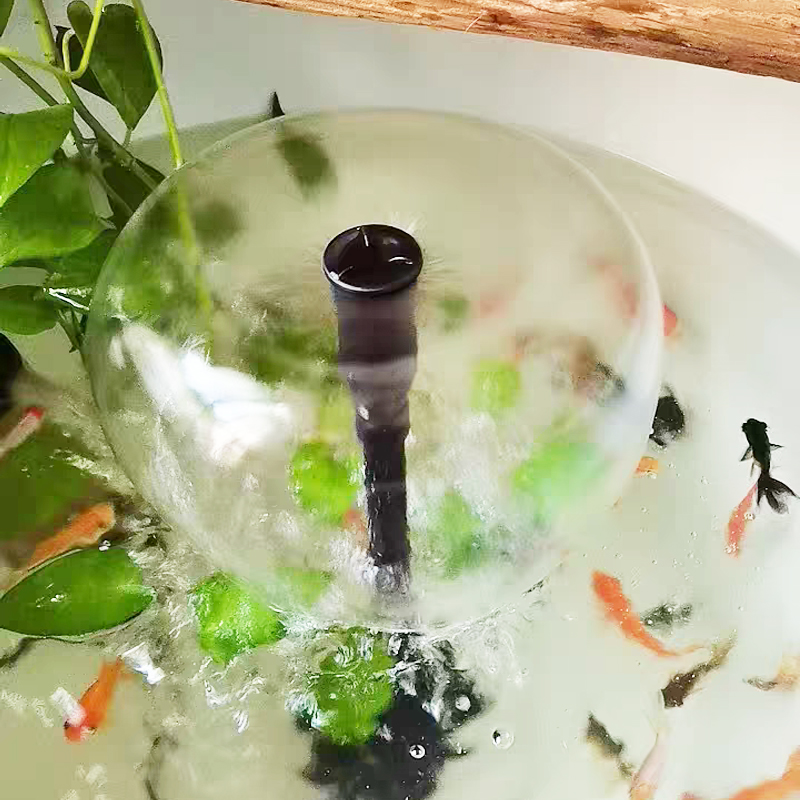 Sensen Ceramic Vat Filter Round Fish Tank Filter Fountain Build View Muted Oxygenation Pump Fish Pond Fake Mountain Trim