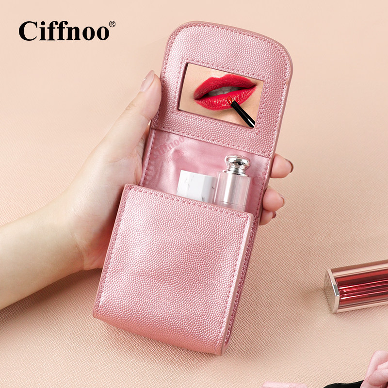 Cifnoo Lipstick Pack Lipstick Pack for girls with mini-pink travel portable makeup pack
