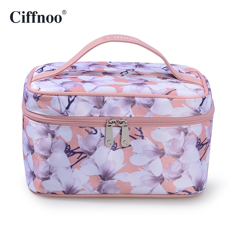 Chiferno Ciffnoo Makeup Bag Woman Portable Retro Country Tide Pen Brush Containing bag Hand Cosmetic Containing bag