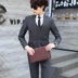 Suit nam bộ ba mảnh của thanh niên Hàn Quốc phiên bản của lớp chủ trì đám cưới phù dâu chuyên nghiệp chính thức đầm đầm phù hợp với nam giới 