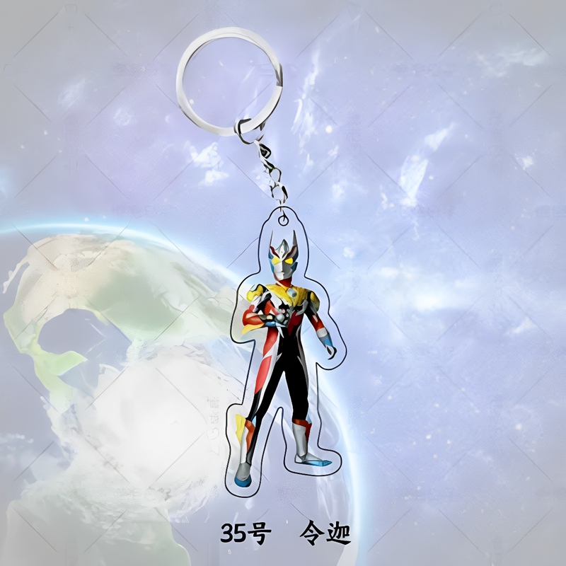 Ultraman Tiga Children's Schoolbag Pendant Acrylic Keychain Creative Blaze Cerro Cartoon Pendant Gift Ultraman Tiga Children's Schoolbag Pendant Acrylic Keychain Creative Blaze Cerro Cartoon Pendant Gift