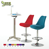 Factory direct new fashion bar chair bar table and stool dining chair cloth turning B317 bar chair home bar stool