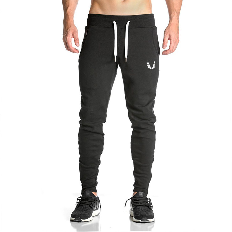 2021 Spring and summer new American sports trousers male fitness breathable and relaxed paste trousers