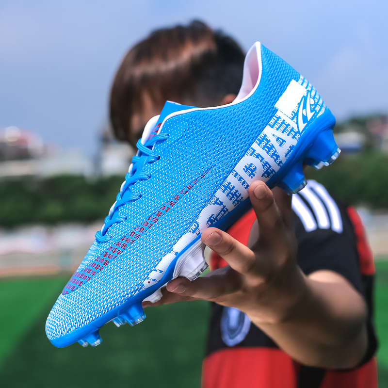 C Rock football shoes crumbling tf male and female children of artificial grass long nail cr 7 Assassin low helping training shoes