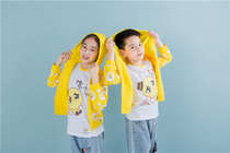 Net red haha dazzling column recording small star star monitor clothes childrens hoodie men and womens clothes