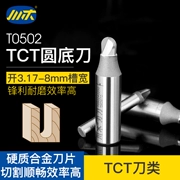 Lưỡi dao Chuanmu Gia công khắc CNC TCT dao đáy tròn 1/24 chế biến gỗ chuyên nghiệp Lưỡi dao cắt thẳng 23T0502 - Dụng cụ cắt