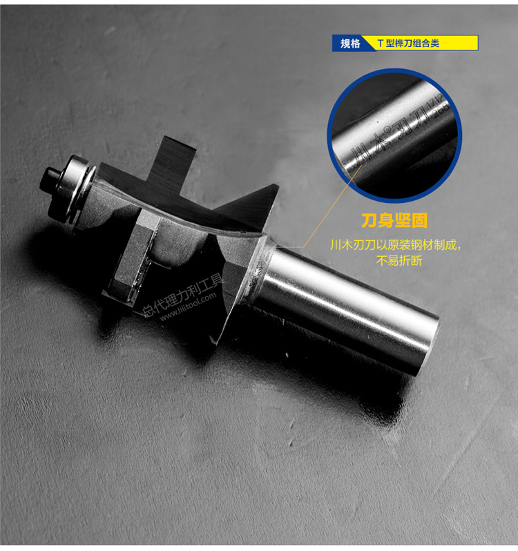 Máy cắt lưỡi Chuanmu Công cụ nhàm chán loại T kết hợp dao xiên 1 2 * 1 4 chế biến gỗ chuyên nghiệp dao cắt 1712 - Dụng cụ cắt lưỡi cắt hợp kim
