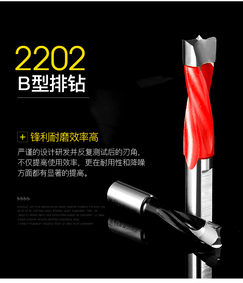 Chuanmu lưỡi dao khoan dao B-type khoan công cụ cắt gỗ công cụ cắt dao thẳng dao phay 2202 (2) - Dụng cụ cắt
