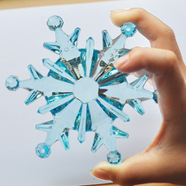 Oversized acrylic snowflake gem toys children kindergarten children catch Crystal Childrens Day gift