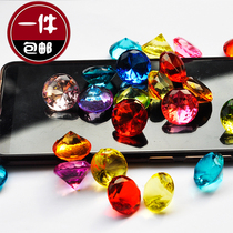 20mm colorful diamonds childrens toys gems counter decoration wedding crystal rhinestone ya ke li zhu 80 A
