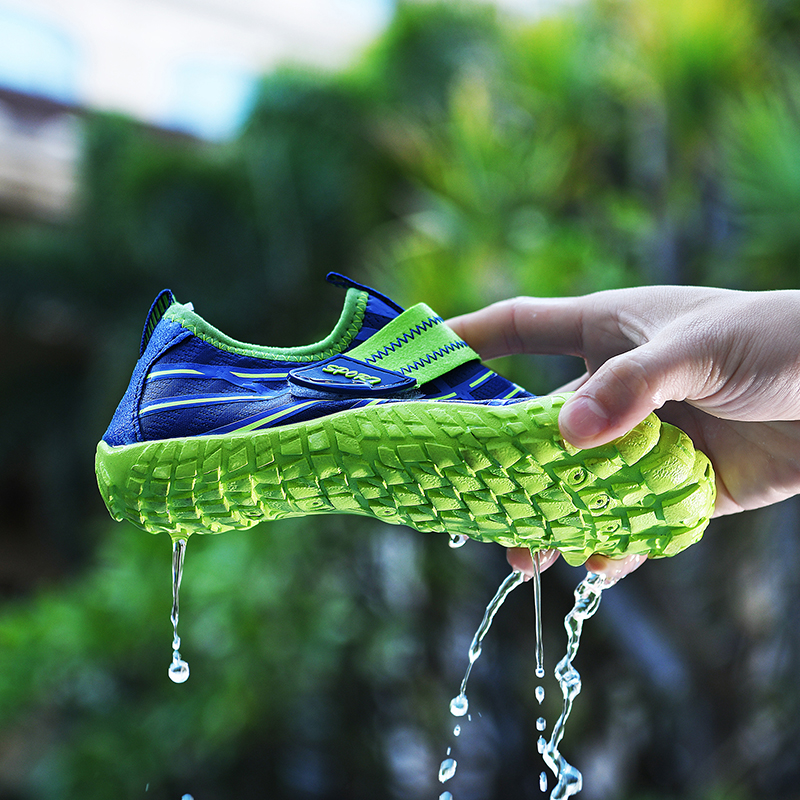 Children's river tracing shoes summer breathable outdoor wading shoes boys and girls non-slip swimming beach shoes soft-soled shoes