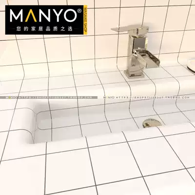 MANYO Nordic sink Taiwan American arc brick dining room bar bathroom corner Press strip arc angle brick Yin and Yang corner tile