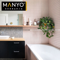 MANYO pink 36 grid ceramic glazed 48 mosaic shower pool indoor wall 300x300 tile