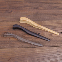 Tea clip bamboo ebony wood chicken wing Wood making accessories tea set Tea Cup clip tea ceremony gentleman six zero