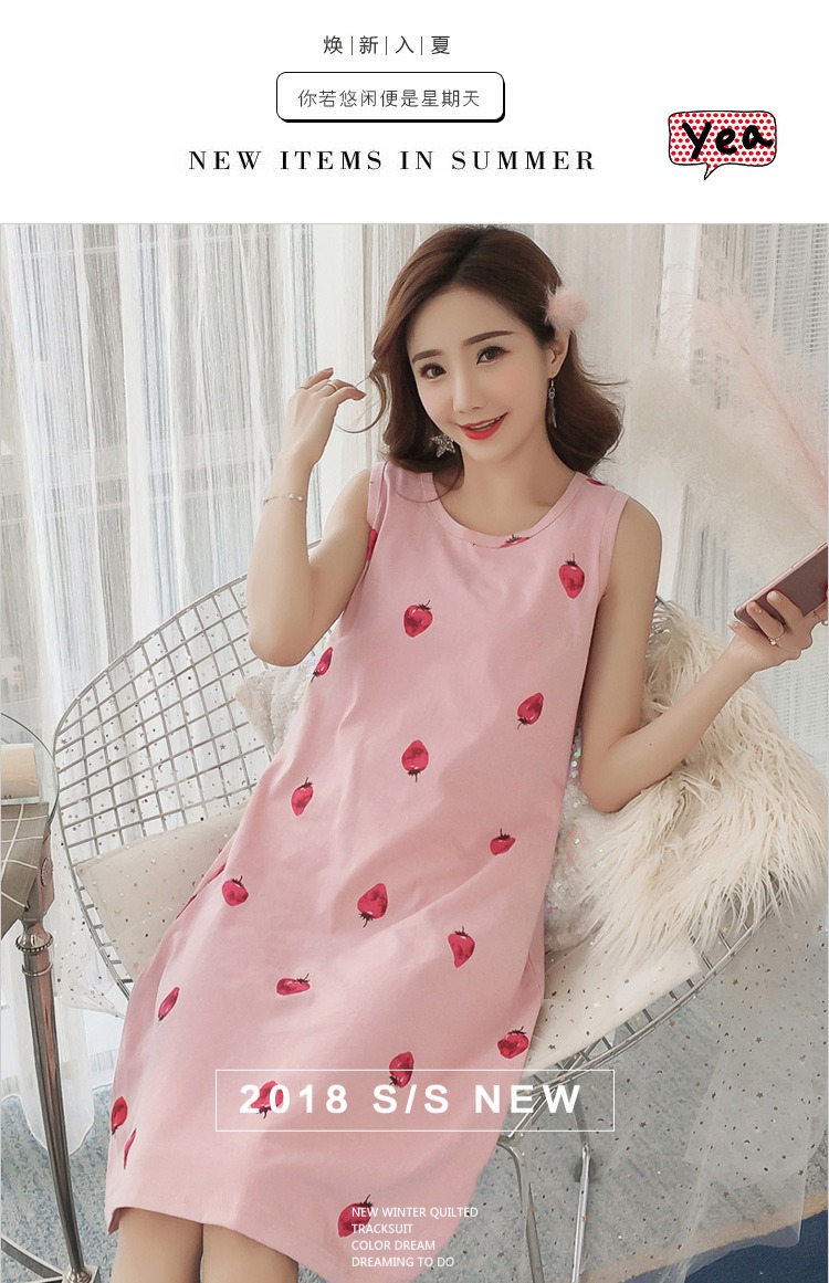 Váy ngủ mùa thu nữ mùa xuân và mùa thu dài tay áo ngọt ngào dễ thương béo mm lỏng cỡ lớn phiên bản Hàn Quốc của bộ đồ ngủ mùa thu dài shop đồ lót đẹp giá rẻ