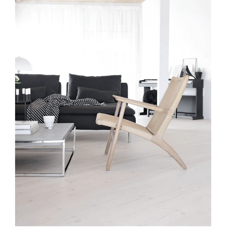 Norman thiết kế sáng tạo đồ nội thất ghế chèo / ghế chèo Trung Quốc dệt rắn gỗ ngồi có thể ngả - Đồ nội thất thiết kế ghế xếp thư giãn dakita