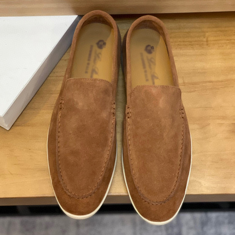 European Style Lp Genuine Leather Loafers, Flat Slip-On Shoes for Men, Casual Business Soft-Soled Moccasins for Women European Style Lp Genuine Leather Loafers, Flat Slip-On Shoes for Men, Casual Business Soft-Soled Moccasins for Women