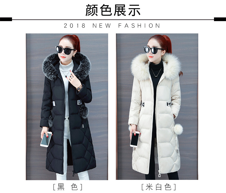 Áo cotton nữ 2019 mùa đông mới thon gọn áo khoác cotton sang trọng Dongdaemun dài trên đầu gối áo khoác cotton thủy triều - Bông áo phao uniqlo nữ