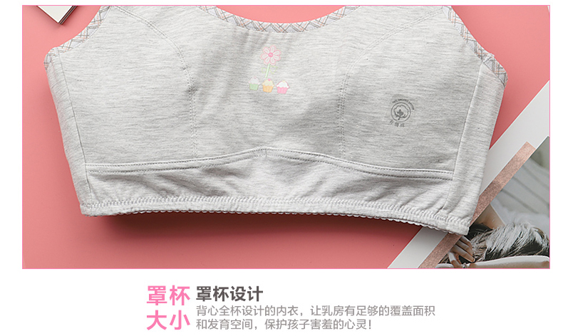 Kích thước lớn cô gái áo ngực thời kỳ phát triển nhỏ vest không thép vòng thể thao áo ngực học sinh trung học cơ sở đồ lót áo ngực học sinh