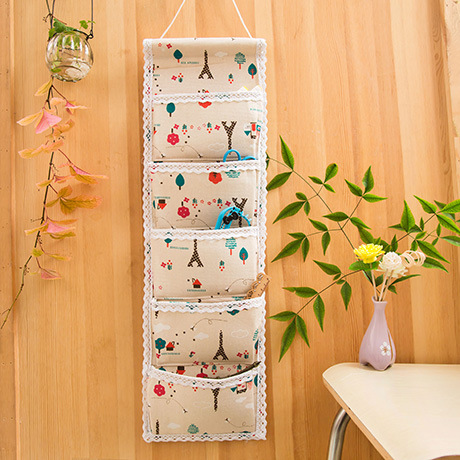 Storage bag hanging bag wall hanging pocket Korean hanging cute wall hanging door rear wall storage bag hanging wall storage bag - Taobao