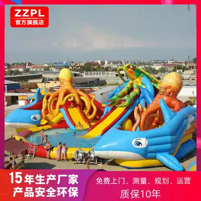 Large mobile water park equipment outdoor children inflatable pool bracket swimming pool slide facility manufacturers