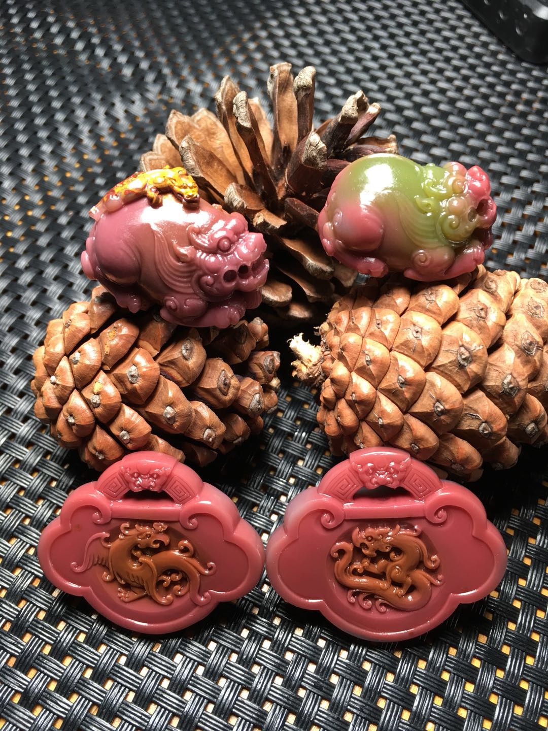 Salt Source Agate Accessories Seven Colorful South Red Original Mine Sculptures Accessories Live dedicated