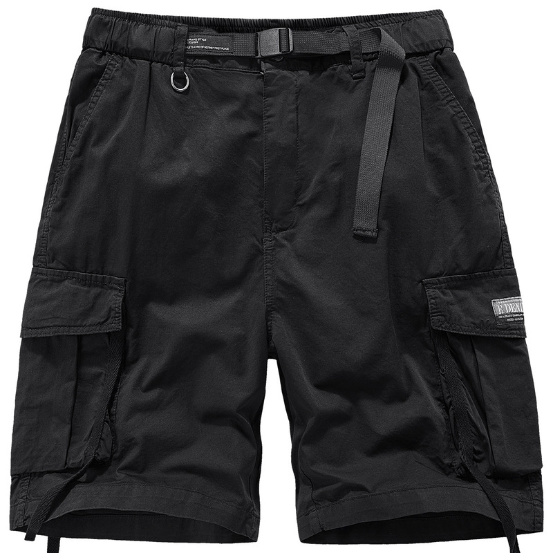Vip Functional Shorts for Men, Summer Multi-Pocket Cargo Pants, Loose Fit, Sports Casual Knee-Length Pants, Trendy Pure Cotton Mid-Length Pants