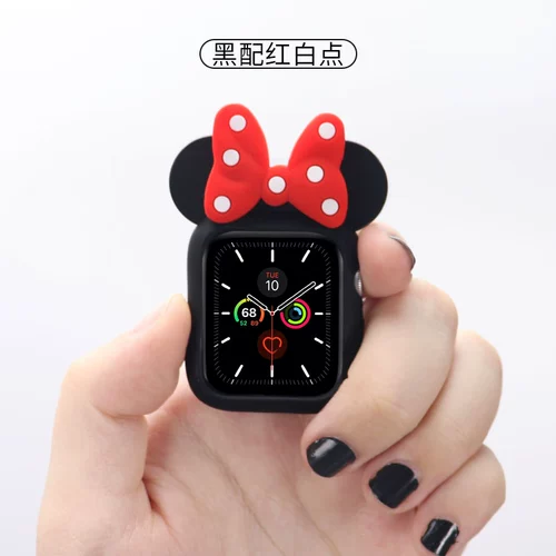 Apple, совместимый защитный чехол, часы, защитная сумка, силиконовые креативные мультяшные аксессуары, 5, 3, защита при падении, 40мм