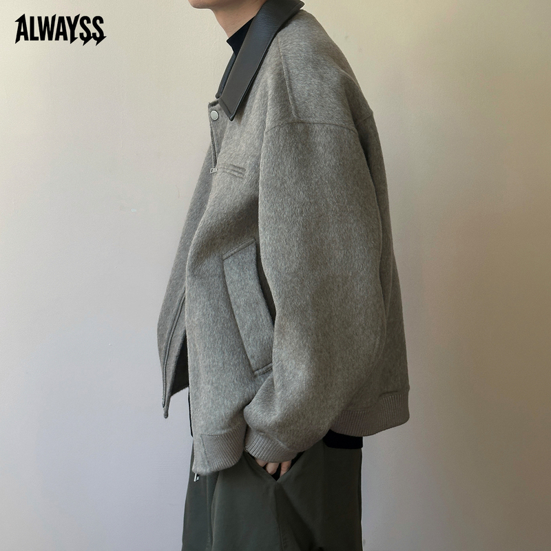 Woolen Coat for Men, Autumn and Winter 2026 New Style, Thickened, High-End, Cool Short Woolen Coat, Men's Casual Jacket Woolen Coat for Men, Autumn and Winter 2026 New Style, Thickened, High-End, Cool Short Woolen Coat, Men's Casual Jacket