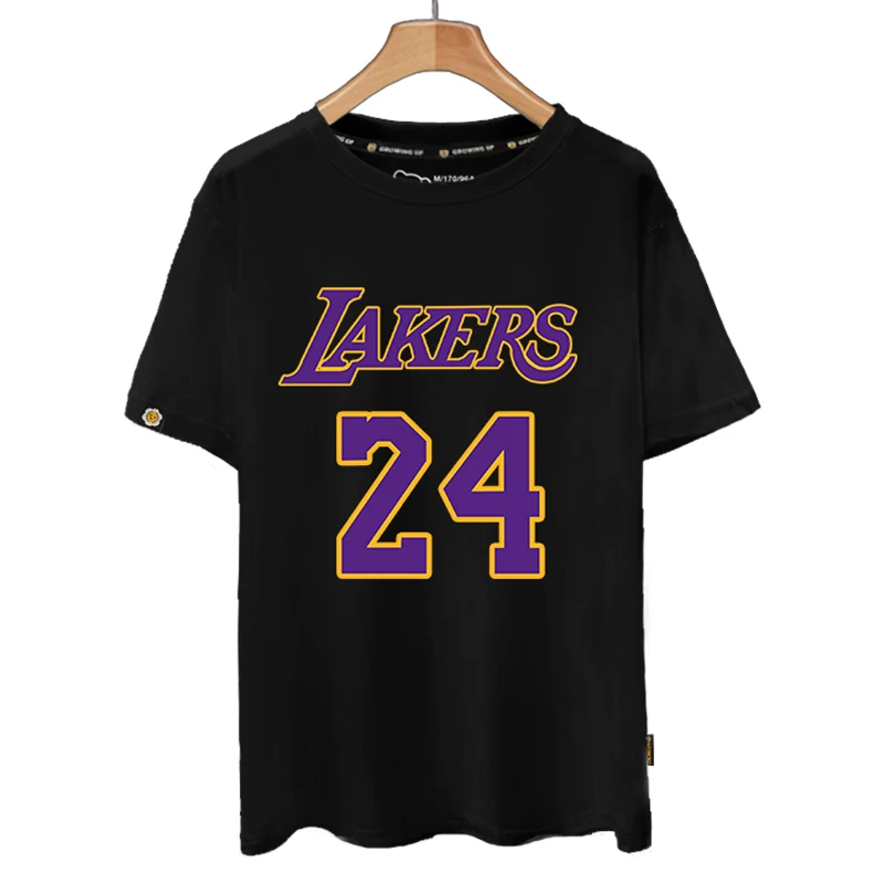 Команда Lakers Джеймс №23 Кобе 24 сильный browcuzma футболка с коротким рукавом мужская и женская 100% хлопок полуприлегающая