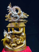 Thuja root carving ornaments aged with the type of Ebony Jinsi Nan beautiful living room large natural original ecological Taihang wood carving