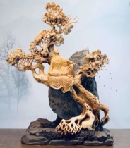 Taihang Cypress aged red oil root bouldering leaflet red sandalwood agarwood carving crafts ornaments