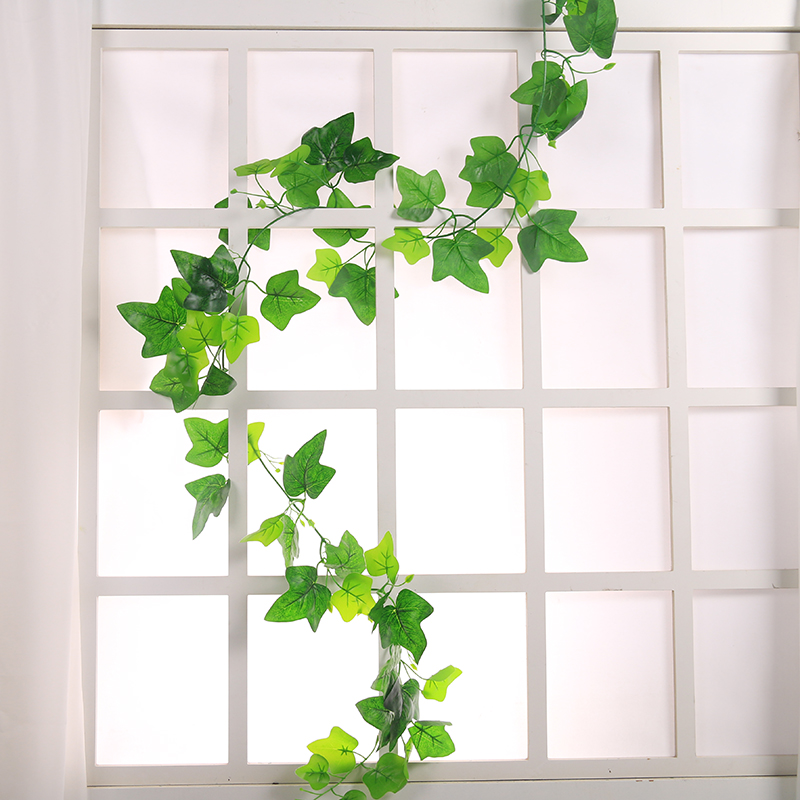 Emulated Leaf Climbing Mountain Tiger Rose Grape Tree Leaf Vines Decoration Suspended Ceiling Piping Winding Simulation Plastic Fake Flowers