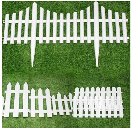 Plastic fence fence Courtyard White Fence Decoration Garden Flowers Altar Kindergarten Jerky Fence Fence Small Fence