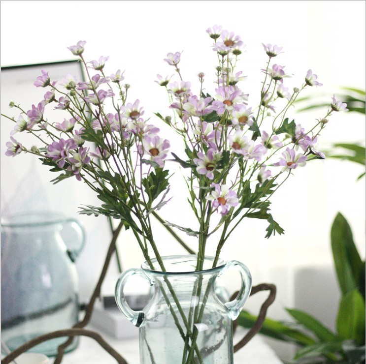 Simulation flower small wild flower set living room hotel decoration desk fake flower simulation green plant small potted ornament