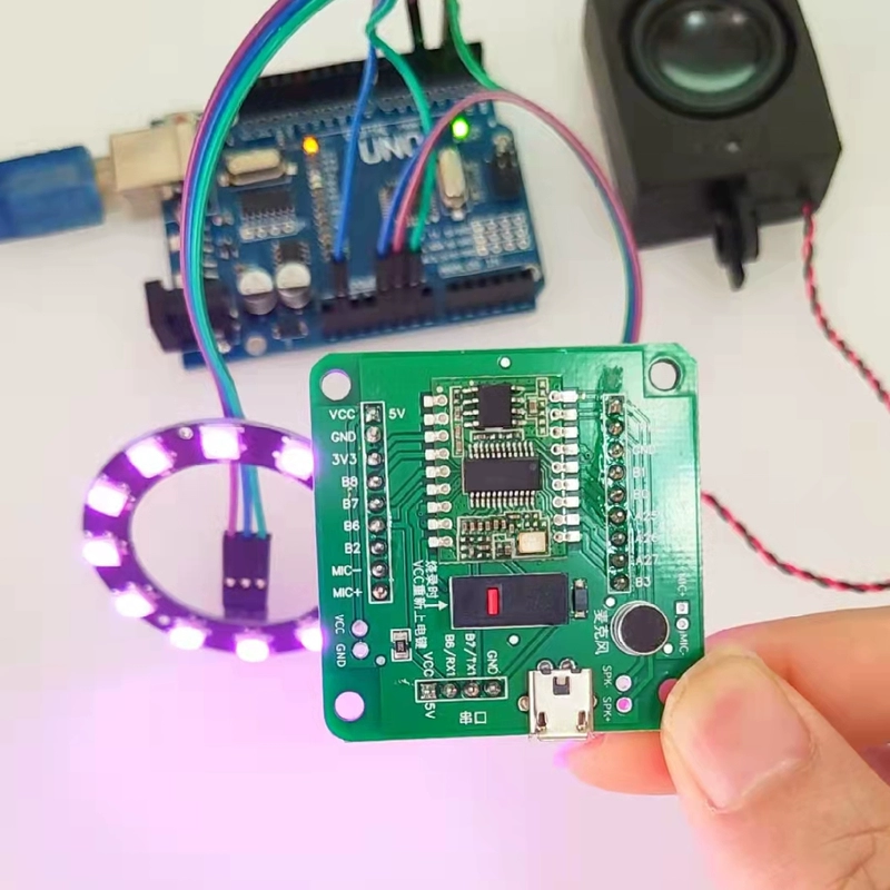 Giọng Nói Đèn Dây DIY Sản Xuất Bộ Arduino Thông Minh Điều Khiển Bằng Giọng Nói Đèn Sinh Viên Đại Học Vi Điều Khiển Vật Liệu Điện Tử Máy Làm
