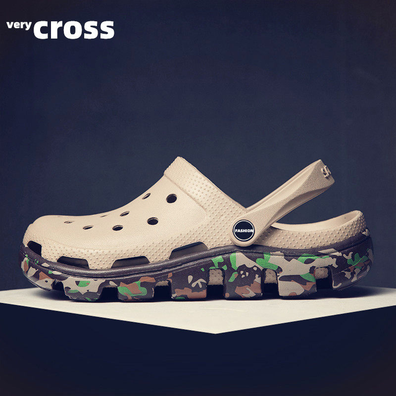 New Chaos very cross cross cave shoes men's beach shoes slippers Outdoor Baotou Anti-slip thick sole sandals